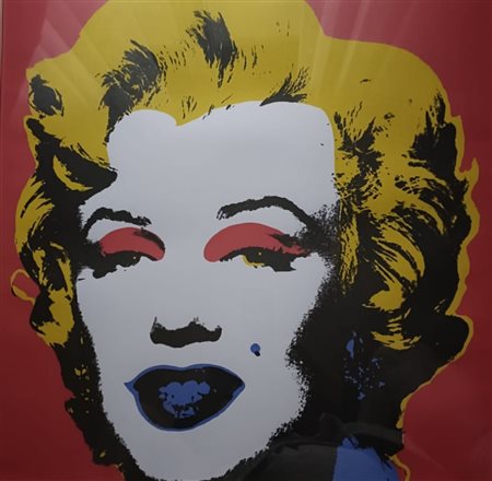 ANDY WARHOL ( after), 60 x 60 cm, Marilyn stampa su carta edizione Blue Grass...