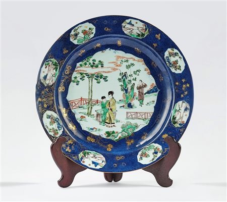 Grande piatto Famiglia Verde. Cina, periodo Kangxi (1661–1722)