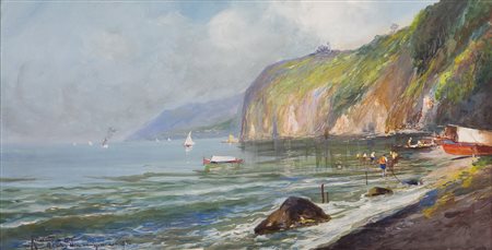 Oscar Ricciardi (1864-1935) Senza titolo, 1935 Tecnica mista su cartoncino cm...