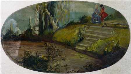 Fioravante Seibezzi (1906-1975) Senza titolo, 1925/30ca Olio su cartone cm...