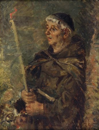 Marco Novati (1895-1975) Senza titolo Olio su cartone cm 40x30 Firma in basso...