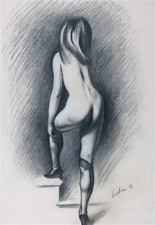 Gregorio Sciltian (1900-1985) Nudo di donna di schiena, 1972 Matita su carta...