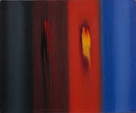 Ennio Finzi (1931-2024) Scale cromatiche Olio su tela cm 45x55 Firma in basso...