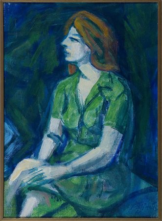 Armando Pizzinato (1910-2004) Ritratto della moglie Clori, 1969 Olio su tela...