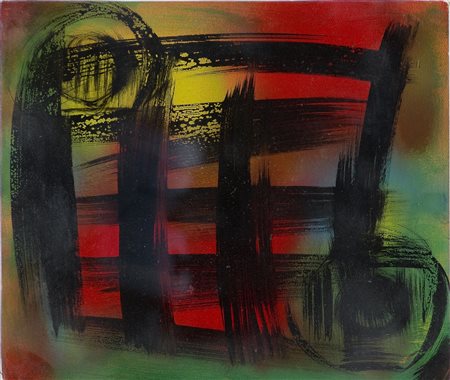 Vinicio Vianello (1923-1999) Senza titolo, 1953 Olio su cartone cm 35x40...
