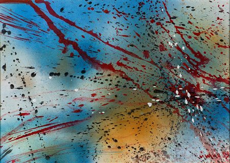 Vinicio Vianello (1923-1999) Senza titolo, 1953 Tecnica mista su cartoncino...