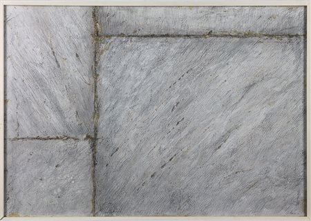 Guido Strazza (1922) Muro bianco, 1981 Grafite e tempera su cartone cm 74x107...