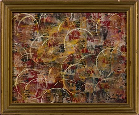 Ralph Rumney (1934-2002) Senza titolo, 1956 Olio su cartone cm 19,5x25,5...