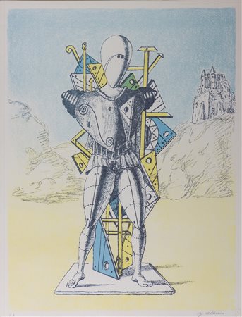 Giorgio de Chirico (1888-1978) Il Trovatore, 1972 Litografia su carta, es....