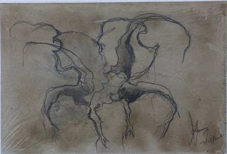 Koen Vanmechelen (1965) Senza titolo, 2006 Tecnica mista su carta cm 26x38...