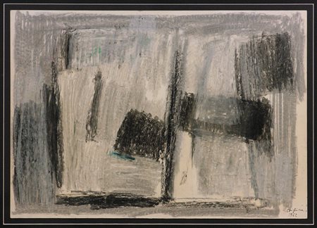 Alfredo Chighine (1914-1974) Senza titolo, 1962 Pastelli a cera su carta cm...