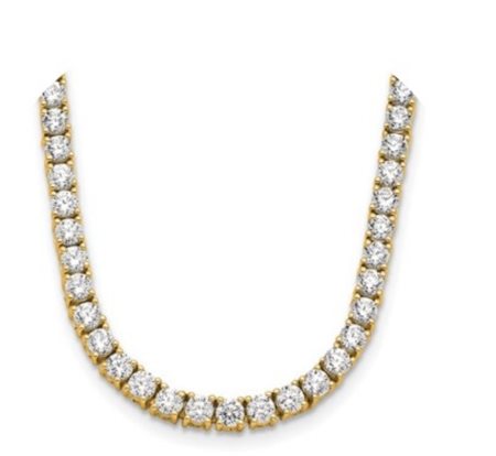 COLLANA IN ORO TIPO TENNIS CON DIAMANTI LAB GROWN 22,09 GRAMMI - 212/Y CLASSIC