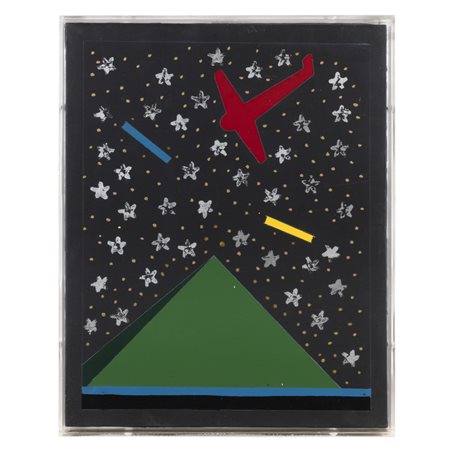 Franco Angeli (Roma 1935 - Roma 1988) "San Leccio"