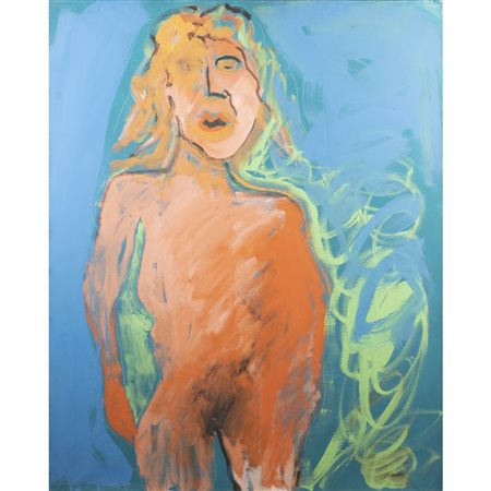 Tano Festa (Roma 1938 - Roma 1988) "Ritratto"