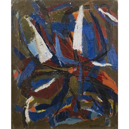 Luigi Montanarini (Firenze 1906 - Roma 1998) "Variazione azzurro cupo"