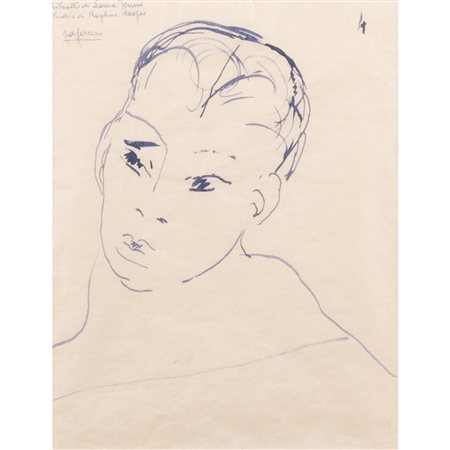 Antonietta Raphael (Kaunas 1895 - Roma 1975) "Ritratto di Laura Ferrero"