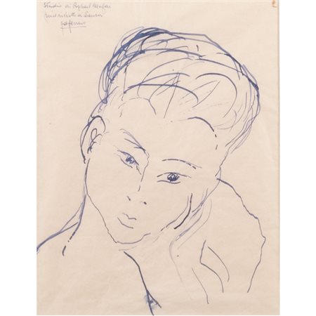 Antonietta Raphael (Kaunas 1895 - Roma 1975) "Ritratto di Laura Ferrero"