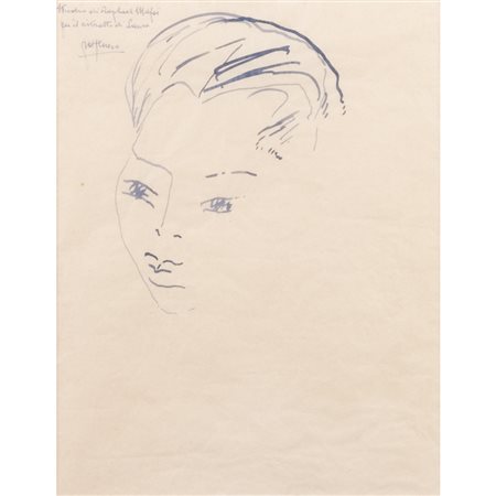 Antonietta Raphael (Kaunas 1895 - Roma 1975) "Ritratto di Laura Ferrero"