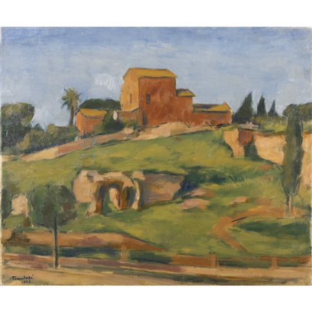 Orfeo Tamburi (Jesi 1910 - Parigi 1994) "San Bonaventura al Palatino"