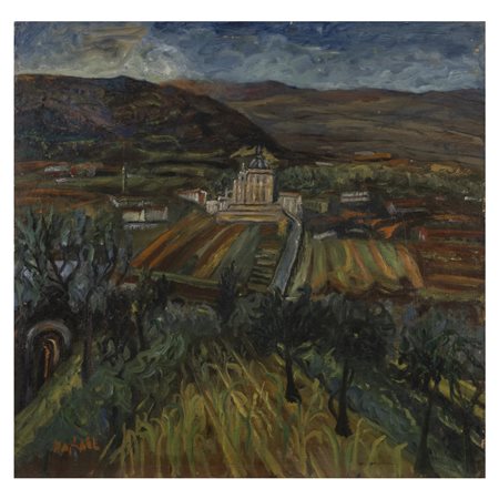 Antonietta Raphael (Kaunas 1895 - Roma 1975) "La Porziuncola di Assisi"