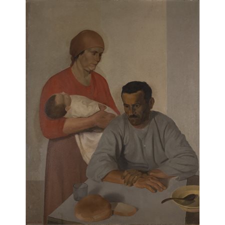 Marcello Avenali (Roma 1912 - Roma 1981) "La famiglia del contadino"