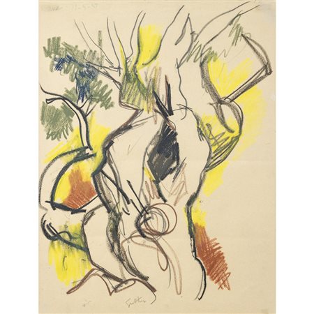 Renato Guttuso (Bagheria 1911 - Roma 1987) "Ulivo"