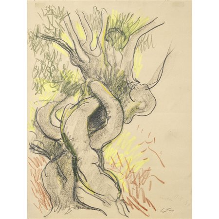 Renato Guttuso (Bagheria 1911 - Roma 1987) "Ulivo"
