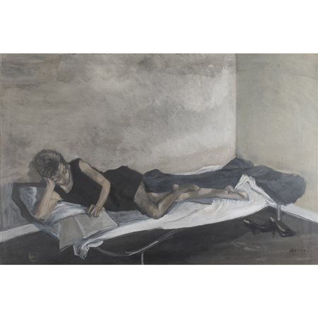 Marcello Muccini (Roma 1926 - Roma 1978) "Interno"