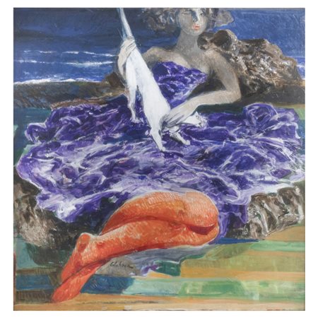 Ennio Calabria (Tripoli 1937 - Roma 2024) "Studio per figura"