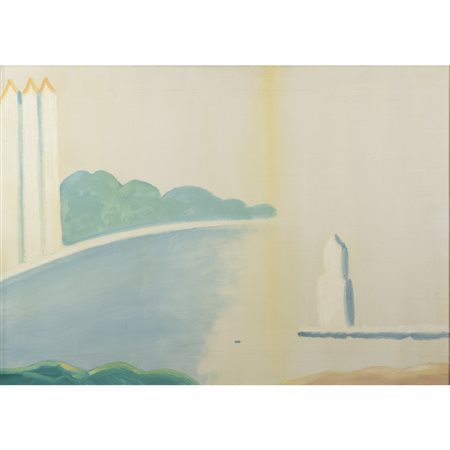 Virgilio Guidi (Roma 1891 - Venezia 1984) "Bacino di San Marco - Venezia"