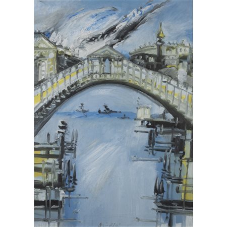 Remo Brindisi (Roma 1918 - Lido di Spina 1996) "Ponte di Rialto"