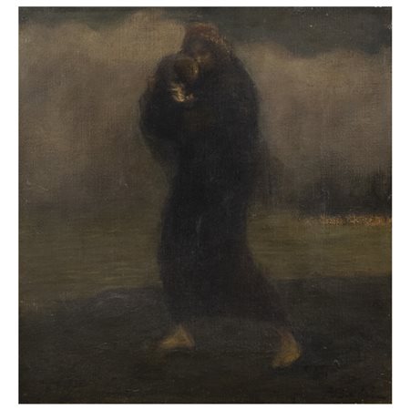 Amerigo Bartoli Natinguerra (Terni 1890 - Roma 1971) "Madre e figlio"