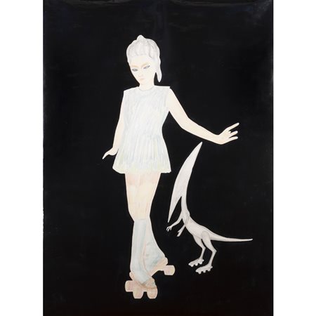 Tommaso Lisanti (Ferrandina 1956 - Roma 2023) "Aliena con pattini"