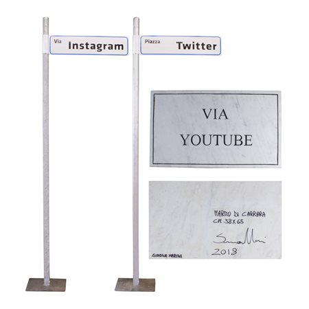 Simone Marini (Roma 1971) "Via Instagram", "Via Twitter", "Via Youtube"