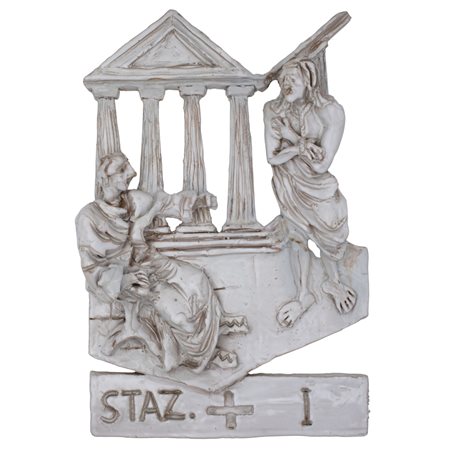 Mario Ceroli (Castel Frentano 1938) "Via Crucis - Stazione I"