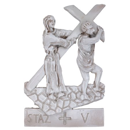 Mario Ceroli (Castel Frentano 1938) "Via Crucis - Stazione V"