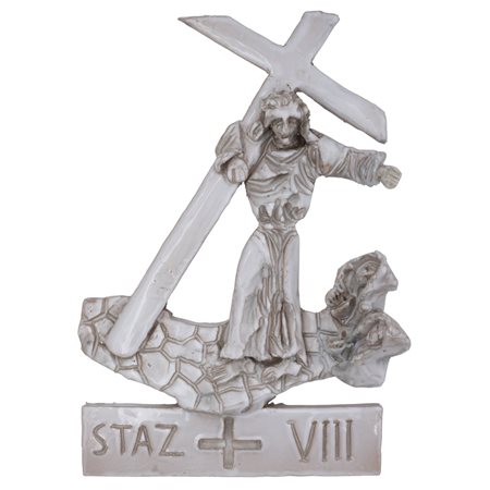 Mario Ceroli (Castel Frentano 1938) "Via Crucis - Stazione VIII"