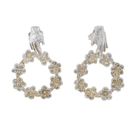 Paola Gandolfi (Roma 1949) "Orecchini Ghirlanda"