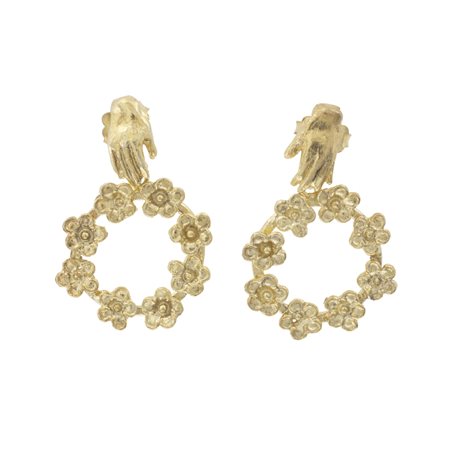 Paola Gandolfi (Roma 1949) "Orecchini Ghirlanda"