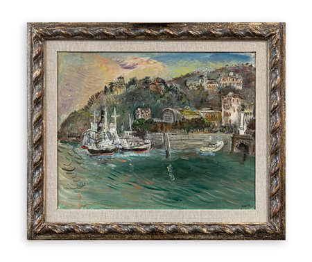 GUIDO PAJETTA (1898-1987) - Imbarcazioni sul lago, 1934