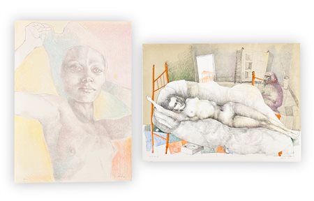 UGO ATTARDI (1923-2006) - Lotto unico composto da 2 opere grafiche