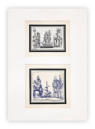 ANDRÉ BEAUREPAIRE (1924-2012) - Lotto unico di 2 opere: