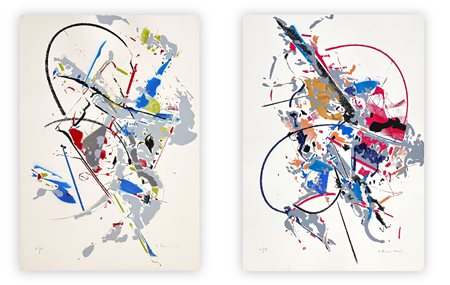 EDOARDO FRANCESCHINI (1928-2006) - Lotto unico di 2 serigrafie