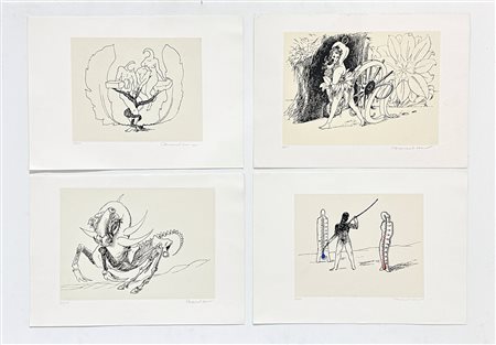 MARCEL JEAN (1900-1994) - Lotto unico di 5 opere: