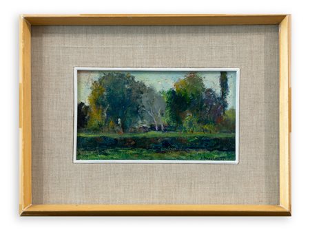 ALDO AUGUSTO BACCINETTI (1903-1990) - Firenze. Il parco delle Cascine
