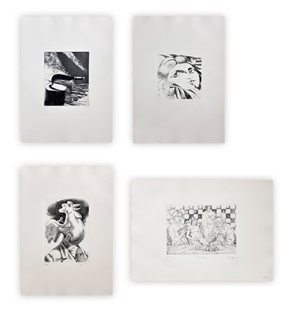 AUTORI VARI  - Lotto unico di 4 opere: