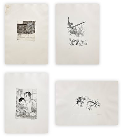 AUTORI VARI  - Lotto unico di 4 opere: