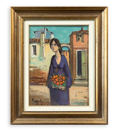 GIAMPIETRO MAGGI (1934) - Ragazza con arance
