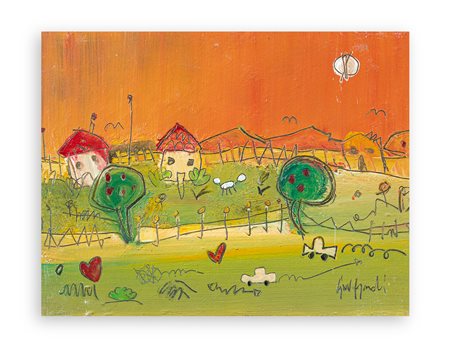 LUCA GIOVAGNOLI (1963) - Le due case, 1995