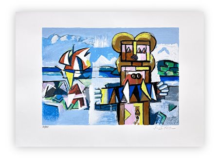 IBRAHIM KODRA (1918-2006) - Senza Titolo, 1983